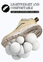 Rotary Buckle Safety Shoes for Man with Steel Toe Cap Anti-smashing, Anti-puncture, Anti-slip Work Safety Boots Industry Welding