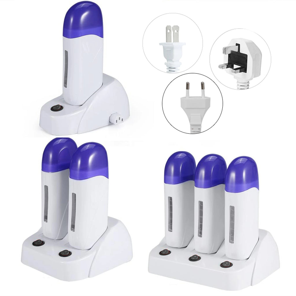 3 Types Cartridge Wax Depilatory Roller Warmer Heater Waxing Body Hair Removal Machine Wax Cartridge Heater Cartridge Wax Roller