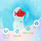 Kids Ocean Bath Salt Set with Surprise Toys Inside 12 Pack Organic Safe Bubble Baths Salt