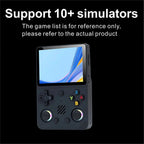 ABZJ RG36PRO Handheld Game Console 3.5 Inch IPS Screen Mini Arcade RGB Light 3D Joystick Support 10+ Simulators Game Player A