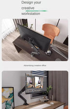 Single Monitor Mount Stand Up to 32 Inch 19.8lbs Universal VESA Desk Bracket Height Adjustable Computer Screen Holder