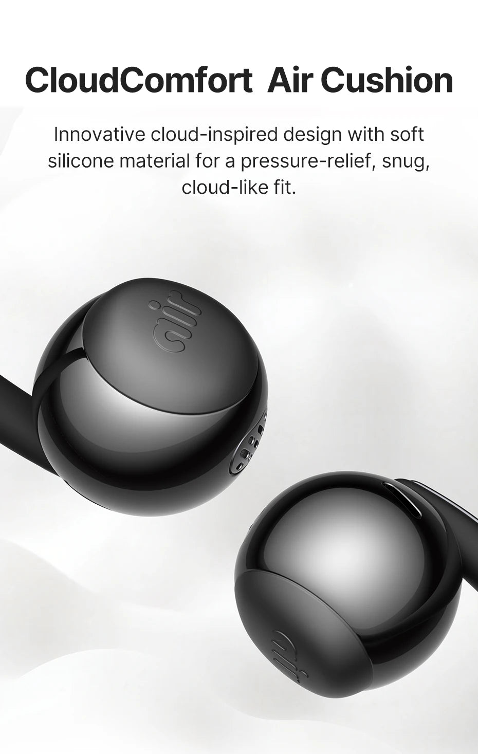 Baseus Bowie MC2 AIR Clip-on TWS Earbuds Ear Clips Wireless Earphones Bluetooth 6.0   Open earrings 4 Mic ENC Sports Headphone