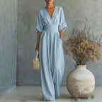 Solid Color Casual Loose Jumpsuits for Woman 2026 Summer Elegant Overalls Women's Jumpsuits And Rompers Bodysuit Female Clothes