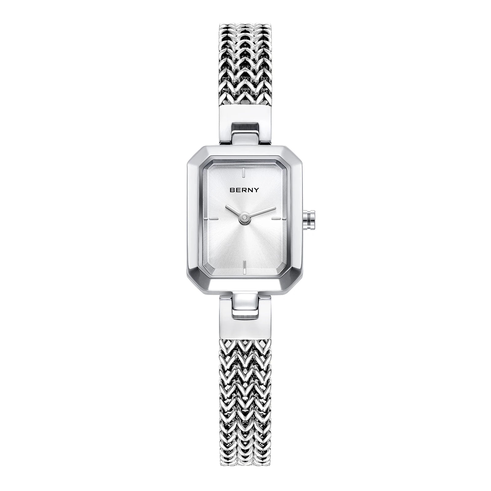 BERNY Square Women Wristwatch Luxury Fashion Quartz watches Minimalist Rectangle Mini Dial Stainless Steel Jewelry Women's Watch Image principale du produit