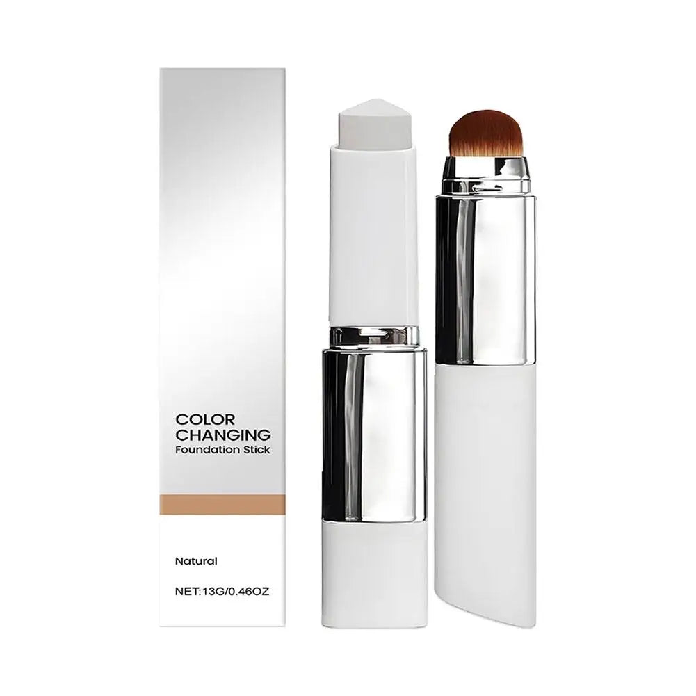 2-in-1 Color-Changing Foundation Stick Liquid Lightweight Moisturizing Brightening Foundation Color Changing For All Skin Types Main image
