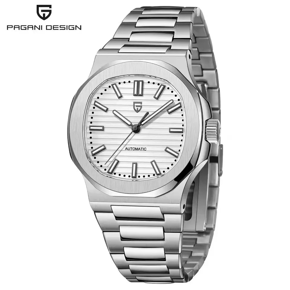 PAGANI DESIGN New Sporty Elegance Mechanical Watch Sapphire Seagull ST16 Movt Man watch Stainless Steel Luminous Men's Watches