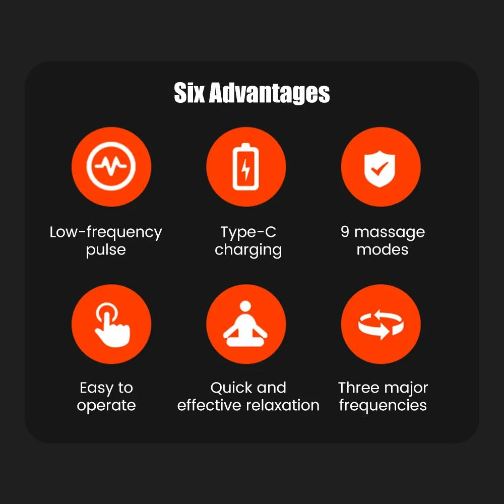 Ems Eletric Muscle Stimulator Therapy High-Frequency Tens Muscle Stimulator Physiotherapy Pulse Body Massager Slimming Machine