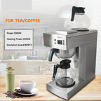 Commerical Coffee Tea Brewer Maker American Coffee Machine Hot Plate Full-Automatic With Coffee Pot Coffer Maker