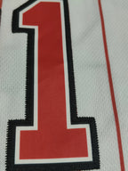 Mens Stripes Basketball Sports Jersey, Breathable Sleeveless Pattern Embroidery Sweatshirt Training Competition Sports Uniforms
