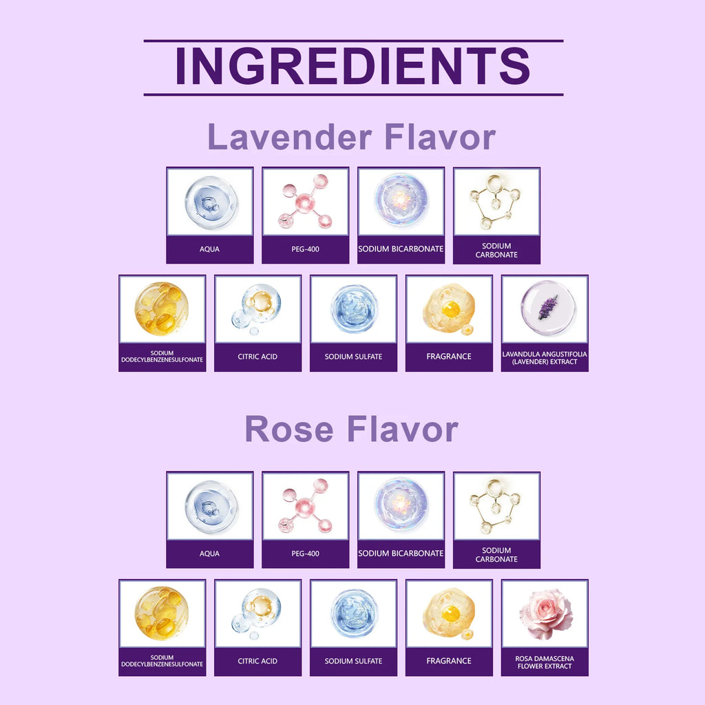 Rose Lavender Aromatherapy Shower Steamers Tablets Home Spa Relax Body Mental Relaxation Bath Products Shower Steamers Tablets