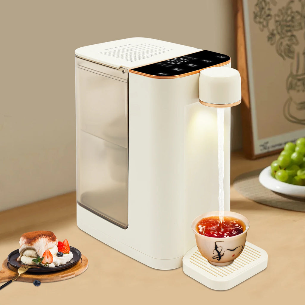 Electric Water Dispenser 27x19x26cm 10.63x7.48x10.24in 2000W Rare Earth Heating 3L 0.79Gal Multiple Temperature Touchscreen for