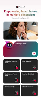MINISO MS503 Wireless Bluetooth Earbuds AI Translation Earphones Outdoor Sports Headphones Clear Sound Headset Soft Comfortable