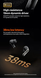 Choice Lenovo LE208 Wireless Leather Earphones Bluetooth 6.0 ENC Earphones Noise Reduction Headphone Low Latency Gaming Headset