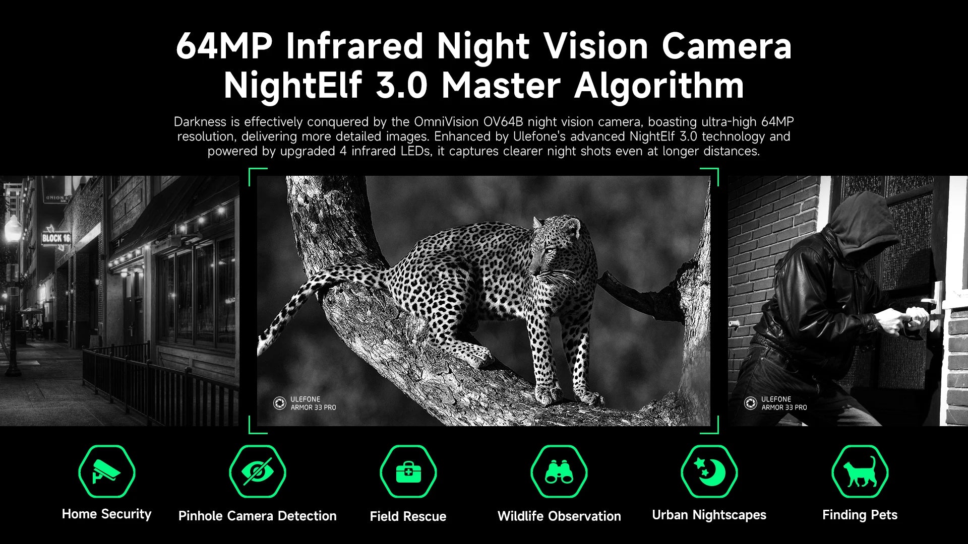 【2025 New】Ulefone Armor 33 Pro 5G Rugged Phone Smartphone Android 14 32GB+512GB 25500mAh Night Camera 64MP NFC Loud Speaker