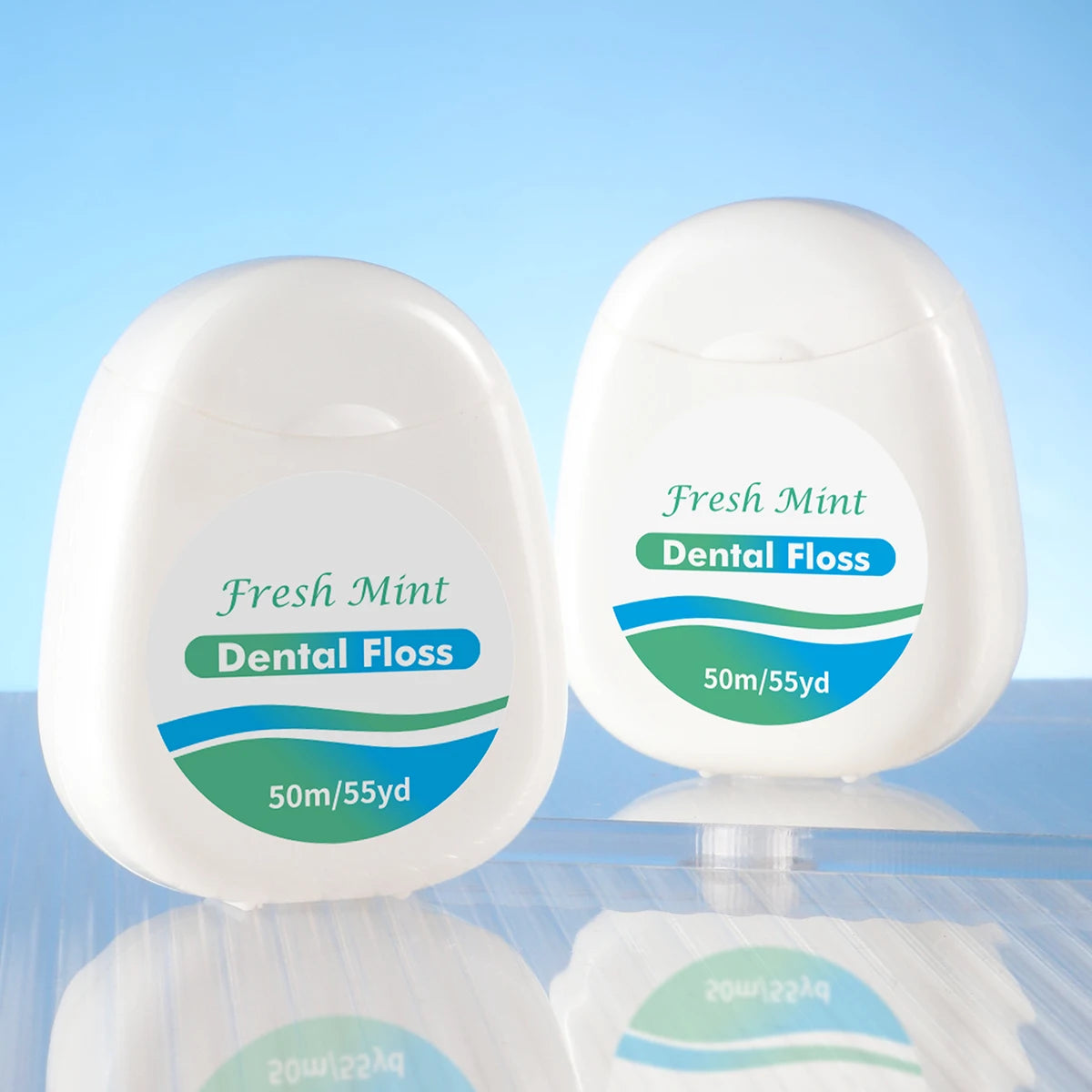 6/3/1 pcsWhite Box Mint Dental Floss Roll - Cleaning Oral Tools - Dental Floss Stick Adult Home Set - Cleaning Interdental Brush
