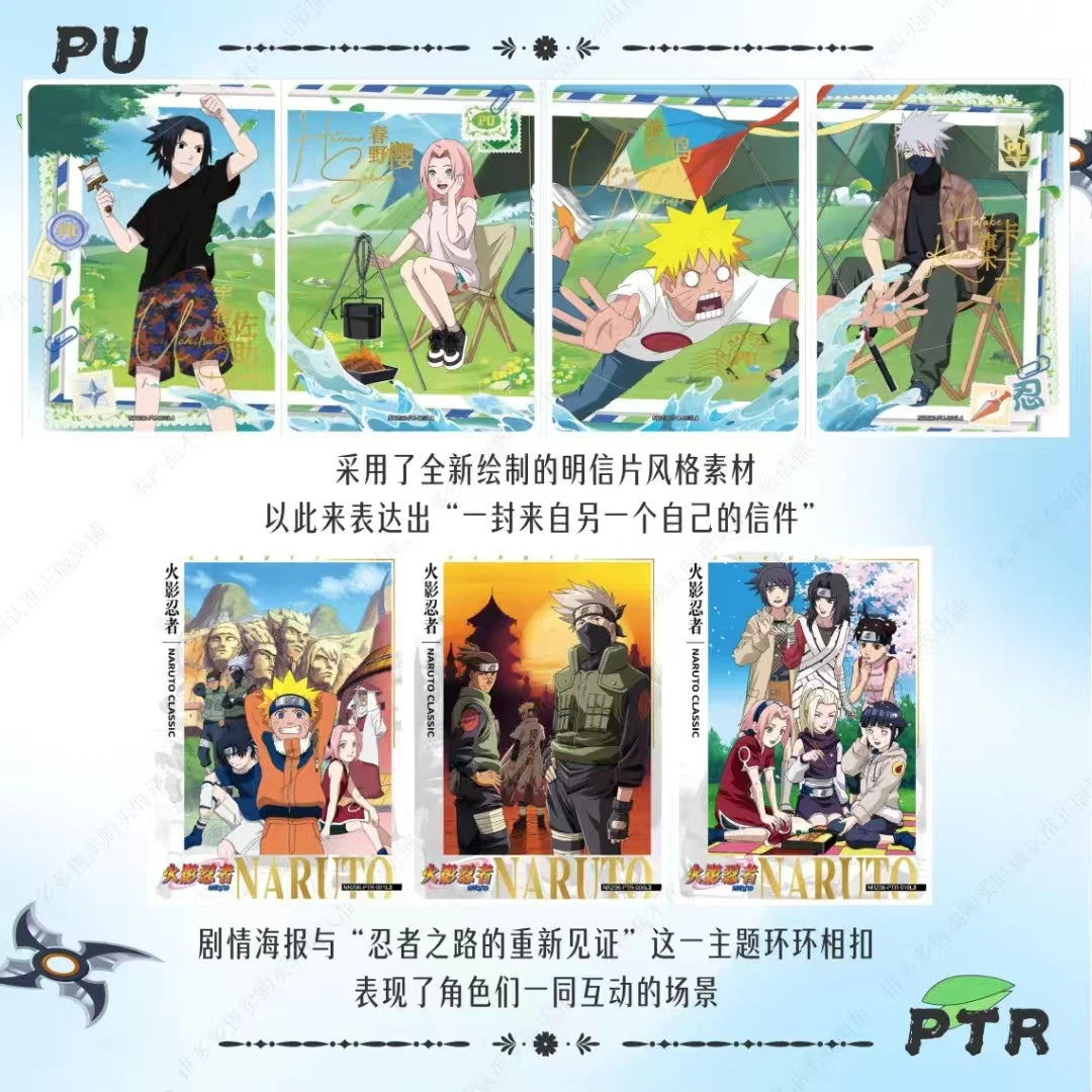 KAYOU Genuine Naruto Cards Box Anime Figure Card Booster Pack Sasuke Collection Flash Card Toy Birthday Christmas Gift for Kids