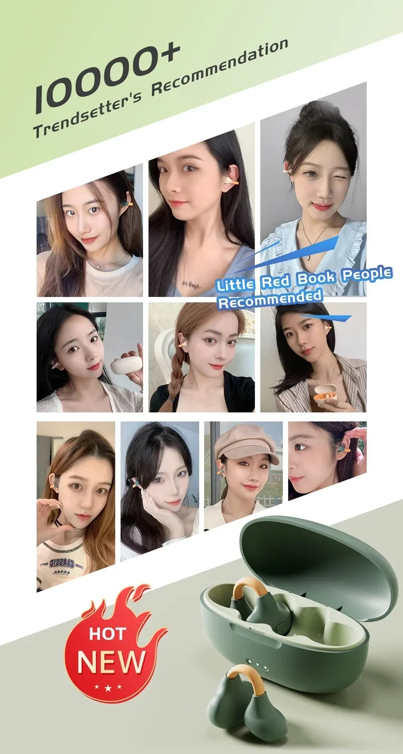 Lenovo Wireless Headsets Bluetooth 5.3 ENC Earbuds LED Power Display TWS Sport Noise Cancel Headphone with Mic For IPhone
