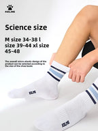 Kelme Men's Mid Length Socks 3 Pairs Of Casual Socks Sweat Absorbing And Breathable Sports Socks Running Speed Dry Socks