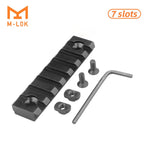 Hunting Tactical Picatinny Rail 3-13Slots 20mm Aluminum Rail Adapter Mount for Keymod / M-LOK System Handguard Scope Mount Base