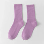 33 Colors Summer Cotton Soft Socks Happy Colorful Women's Mid-tube Stocking Fashion Trend Red Green Ankle Sox Autumn Hosiery