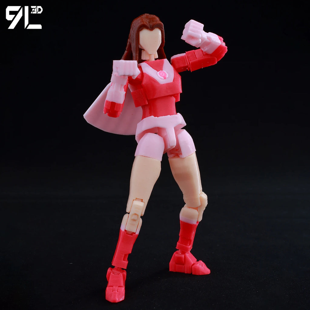9L3D Superhero Team Invincible Boy Heroes Action Figure Lucky13 Dummy13 Multi-Colored T13 Multi-Jointed Collectible Toys Titan13