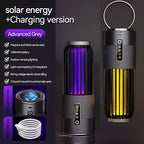 2500V Solar Powered Mosquito Killer Solar Charging Outdoor Camping Mosquito Lamp 3-Level Timing Control Mosquito Terminator