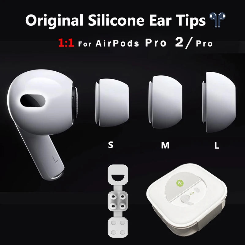 1:1 Original Earbuds EarTips For Apple Airpods Pro 2 Ear Tips For AirPods Pro Earphone Accessory For AirPod Pro Replacement Tips Main image