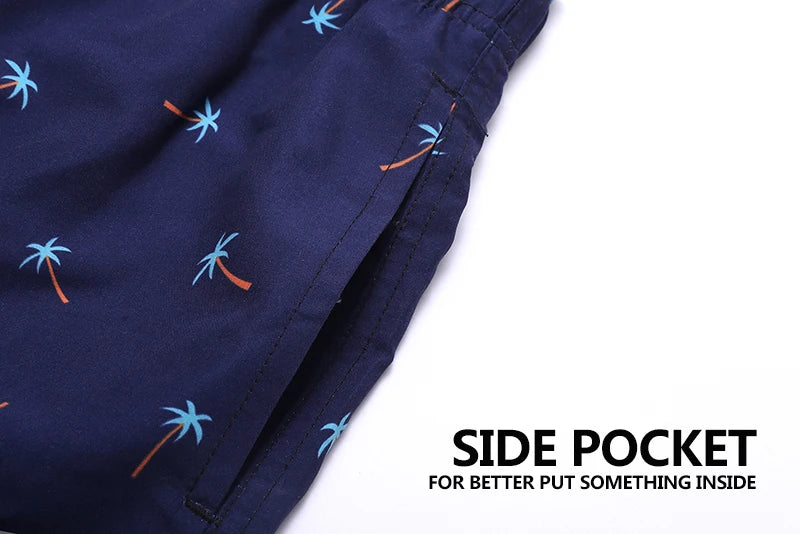 Escatch Brand Summer Mens Shorts Fashion Polyester Quick Dry Board Shorts Male Sport Gym Swimsuit Surf Swim Trunks For Man