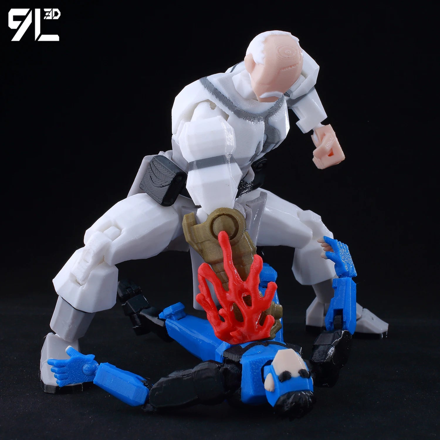 9L3D Superhero Team Invincible Boy Heroes Action Figure Lucky13 Dummy13 Multi-Colored T13 Multi-Jointed Collectible Toys Titan13