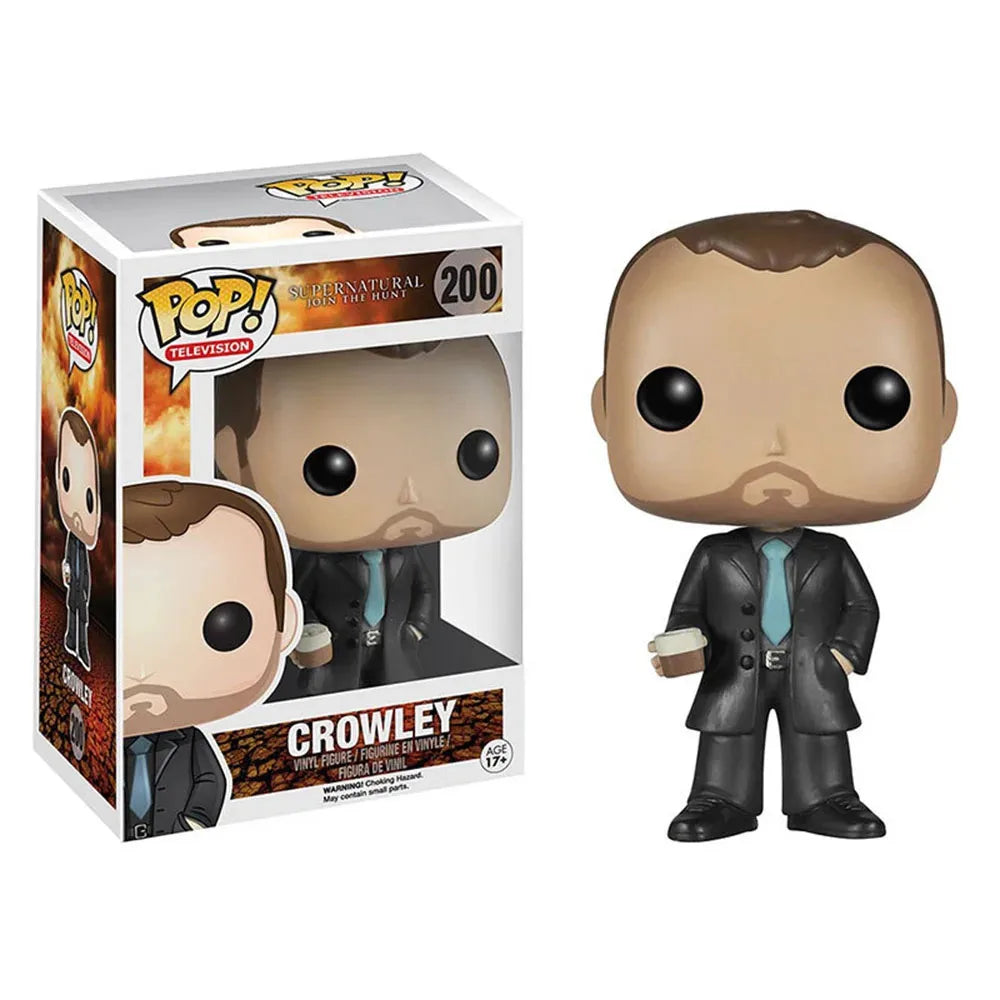 Funko Pop Supernatural Sam #93 Dean #94 Castiel #95 Charlie Crowley Bobby Singer Action Figure Toys POP-SPN Vinyl Doll Kids Gift