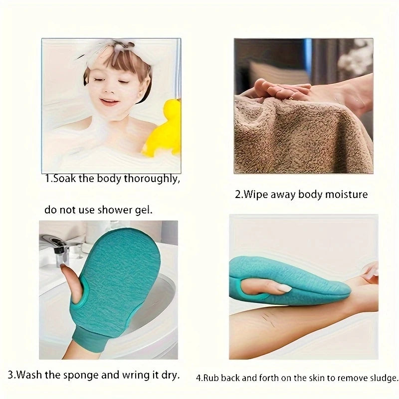 1Pcs Exfoliating Glove - Exfoliate Glove For Dead Skin Bath Exfoliating Gloves For Shower Spa Massage Body Scrub,bath accessory Secondary image
