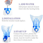 Face Steamer Facial Heating Sprayer Skin Moisturizing Pore Cleaner Facial Hot Fog Steamer Home SPA Machine Care Skin Humidifier