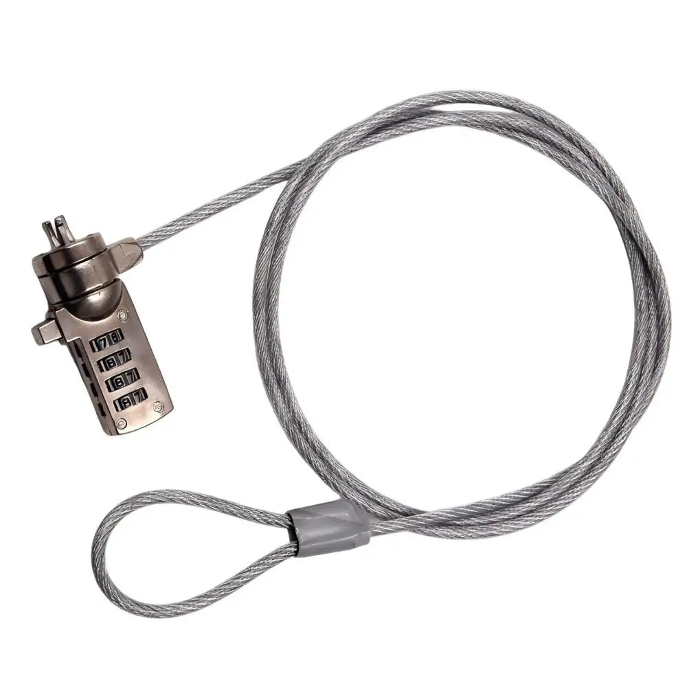 Computer Lock Security Guarantee With Key Cable Chain Anti-theft 4-digit Password for Laptop Anti-theft Lock Computer Accessorie