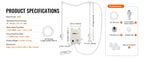 SucceBuy Bottled Water Dispensing Pump w/PE Pipe 1 Gal/MIN 40 PSI for Coffee Tea Machine Water Dispenser Refrigerator Ice Maker