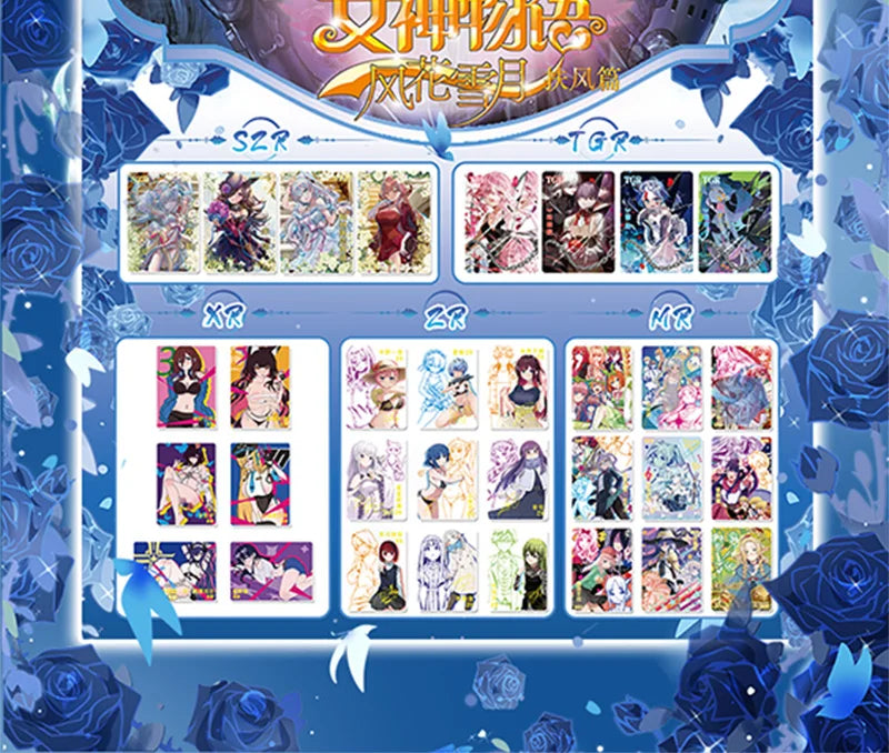 New Goddess Story Card Fufeng Chapter Colorful FlashCard Anime Character Collection Card Games Toys Child Gifts