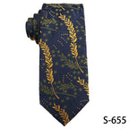 Trendy Handmade Polyester Silk Tie Men's Business Suit Accessory Floral Patterned Bow Tie for Wedding Prom Party Gift