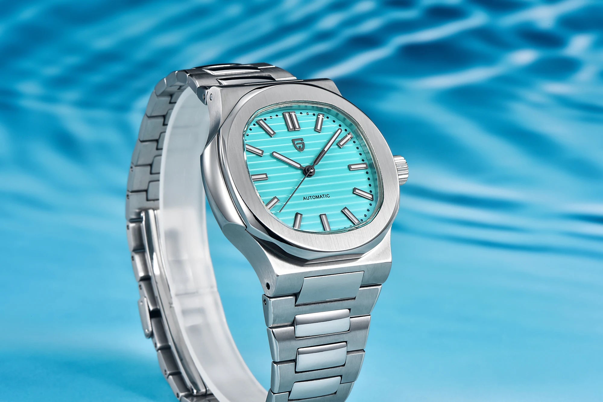PAGANI DESIGN New Sporty Elegance Mechanical Watch Sapphire Seagull ST16 Movt Man watch Stainless Steel Luminous Men's Watches