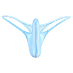 YAULAANG Sexy men's gloss gay underwear oily G-Strings thong Shiny low-waisted High Elasticity mens lingerie