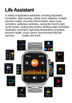 2026 New Nursing Grade Uric acid Blood lipids Smart Watch Men ECG+PPG Blood Pressure Heart Rate Bluetooth Call Health Smartwatch