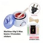 200CC Wax Heater Warmer Hair Removal Machine For Hand Foot Body SPA Epilator Paraffin Wax Pot +Wax Beans + Wood Sticks