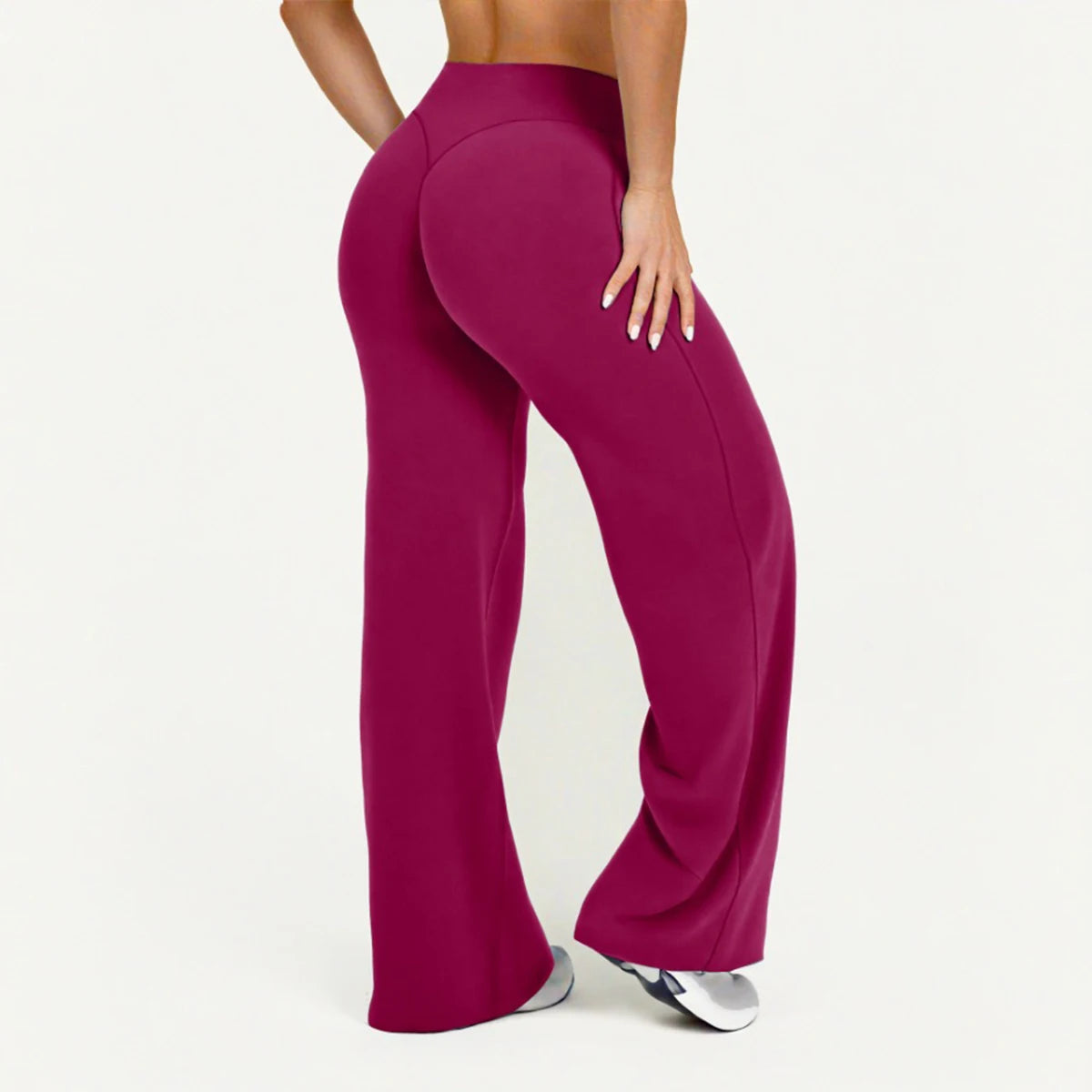 Flared Leggings Straight Leg Leggings Woman Wide-leg Pants Yoga Breathable Fitness Clothing Versatile Casual Pants