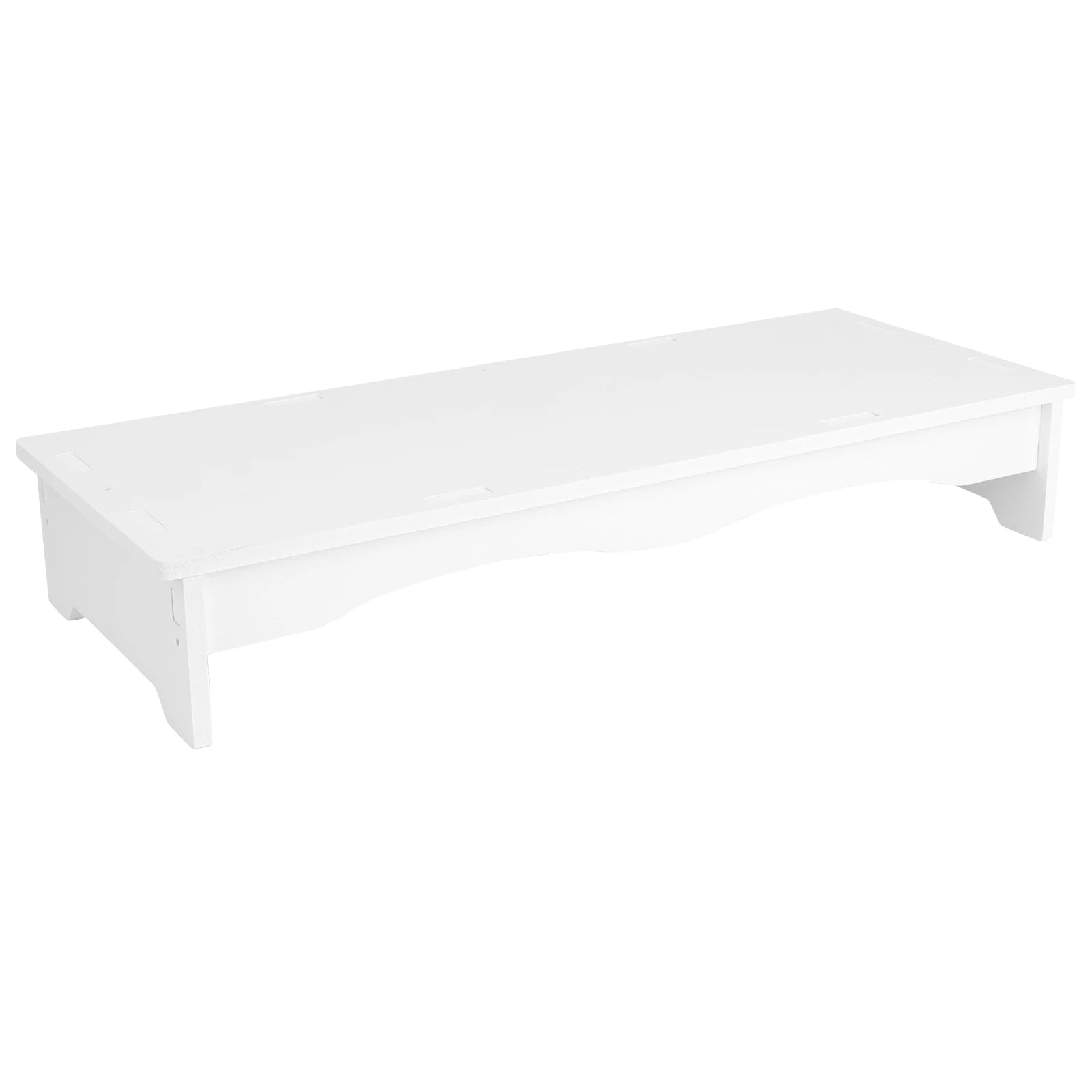Plastic Monitor Stand Desktop Rack Computer Screen Elevated Shelf Heightening Bracket Durable Smooth Suitable Decor Styles Long Image principale du produit