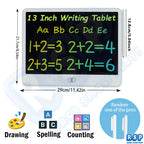 13/16 Inch LCD Drawing Tablet Writing Board Color Doodle Counting Practice Chalkboard Educational Toys For 3-12 Years Kids Gifts