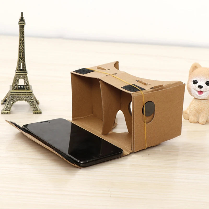 1pc Google Cardboard 3D Vr Virtual Reality Glasses For Android or Phone NEW VR Model DIY Transform Your Device Into a Big Screen Secondary image