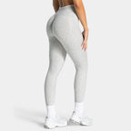 High Waist Leopard Print Yoga Pants, Butt Lifting Tummy Control Leggings 