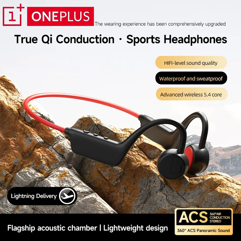 OnePlus Bluetooth Earphones Bone Conduction Headphone Wireless Open Headset Hands-free Waterproof Sports Earphones With Mic