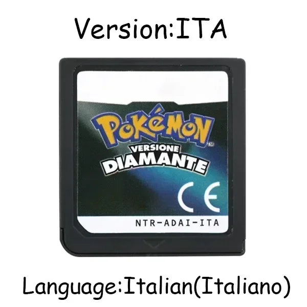 Pokemon Series DS Game Cartridge Video Game Console Card HeartGold SoulSilver Diamond Platinum Pearl Multilingual for NDS 3DS