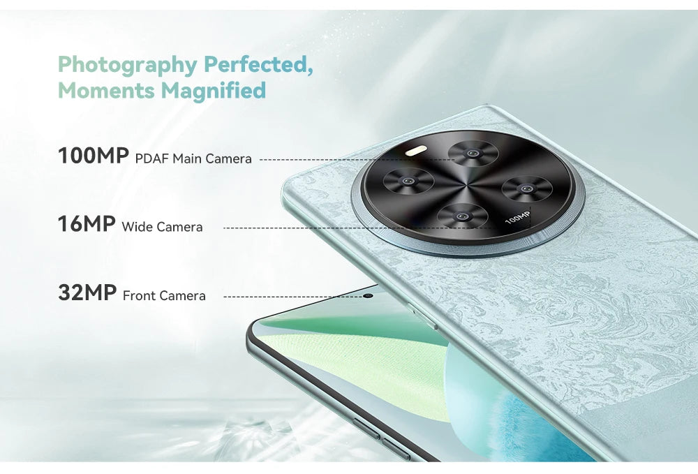Cubot Hafury Meet, Smartphone Android, 6.67" 120Hz AMOLED Curved Screen, 24GB RAM(12GB+12GB), 256GB ROM, Helio G99,100MP,NFC,