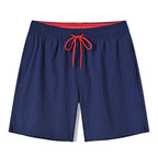 Escatch 2026 Summer Man Swimwear Solid Fashion Quick Dry Drawstring Elastic Waist Surfing Zipper Pocket Gym Beach Pants Shorts