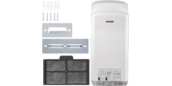 SucceBuy Hand Dryer Machinery Automatic High-speed Jet Double-sided Secure Robust Material Blade for Washroom Multicolor